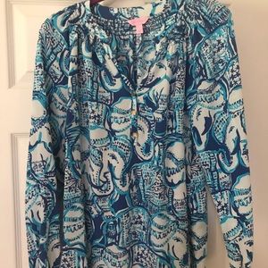Lilly Pulitzer Summer Blouse 
Gently Used